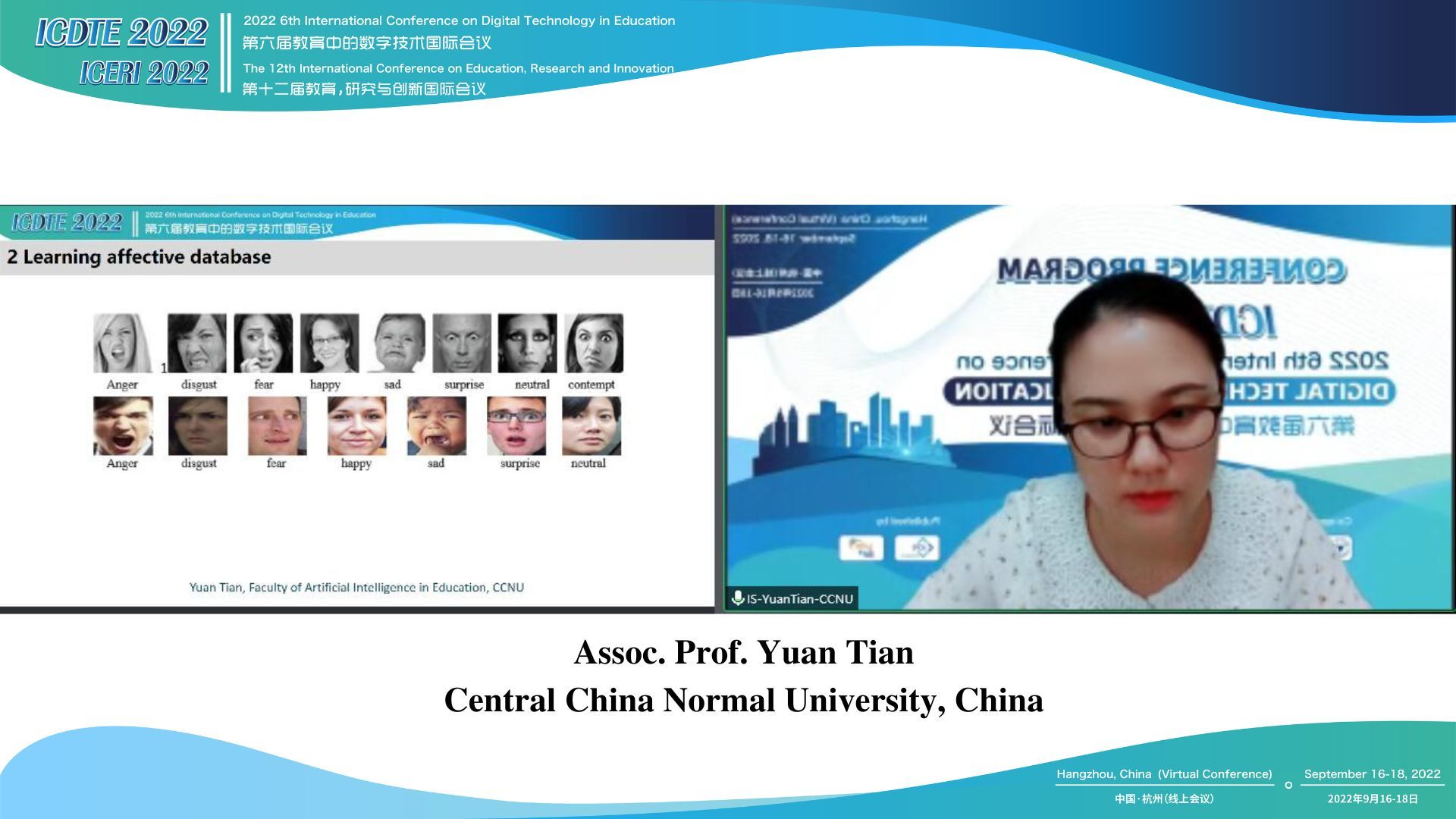 Invited Speaker Assoc. Prof. Yuan Tian